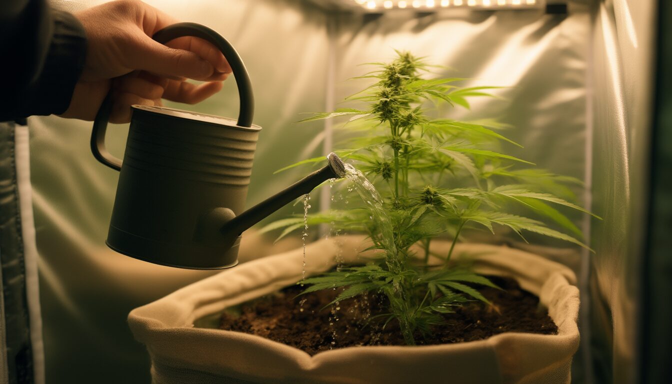 Cannabis gießen: Wie oft & wie viel Wasser je nach Topfgröße