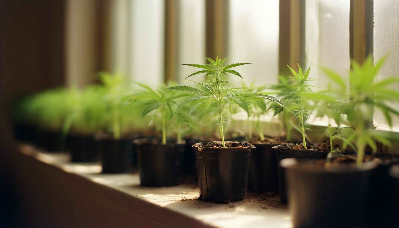 Cannabis outdoor vorziehen: Fensterbank-Start ohne Vergeilen