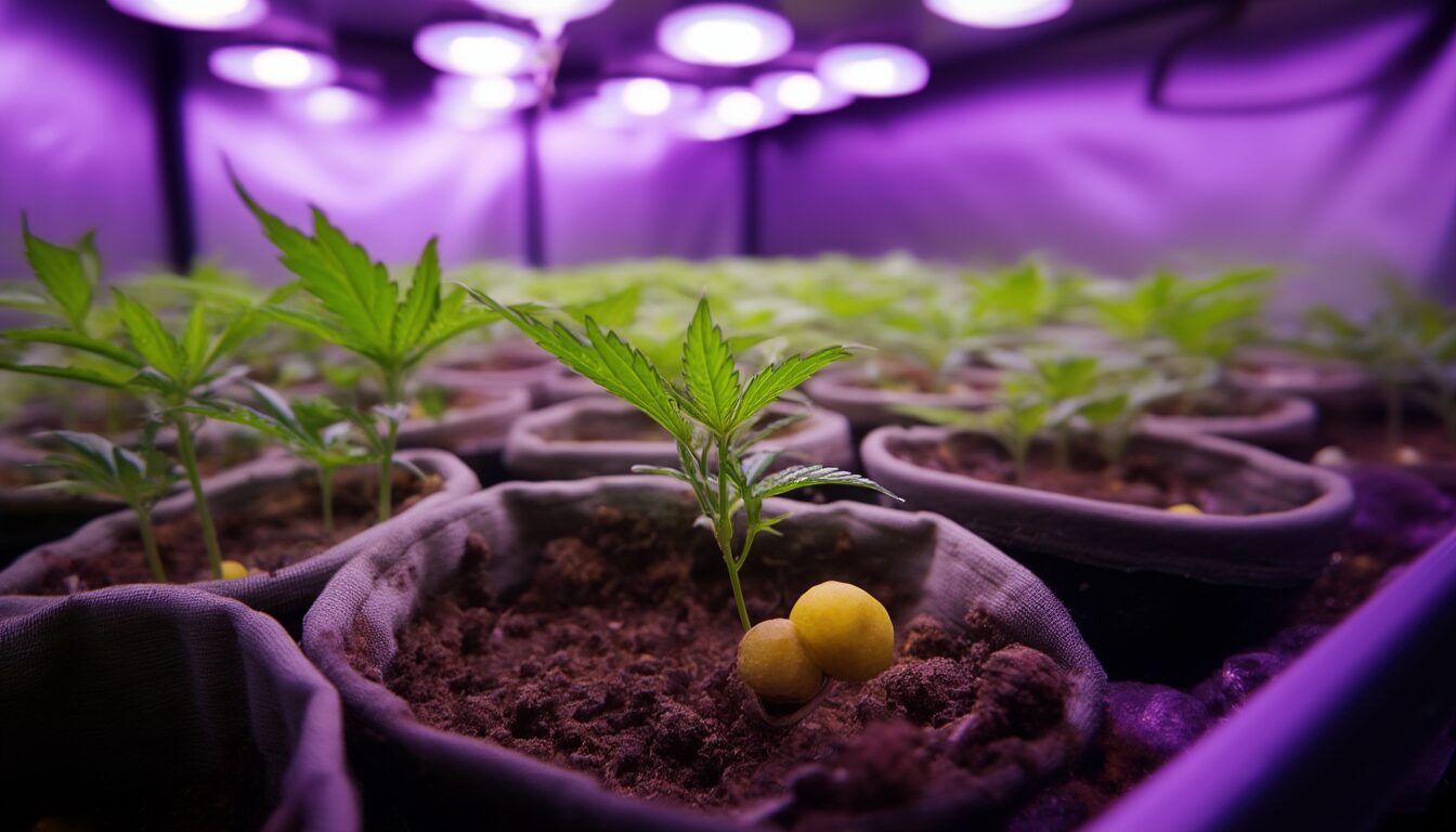Cannabis-Sämling gelbe Blätter: 6 Ursachen schnell beheben