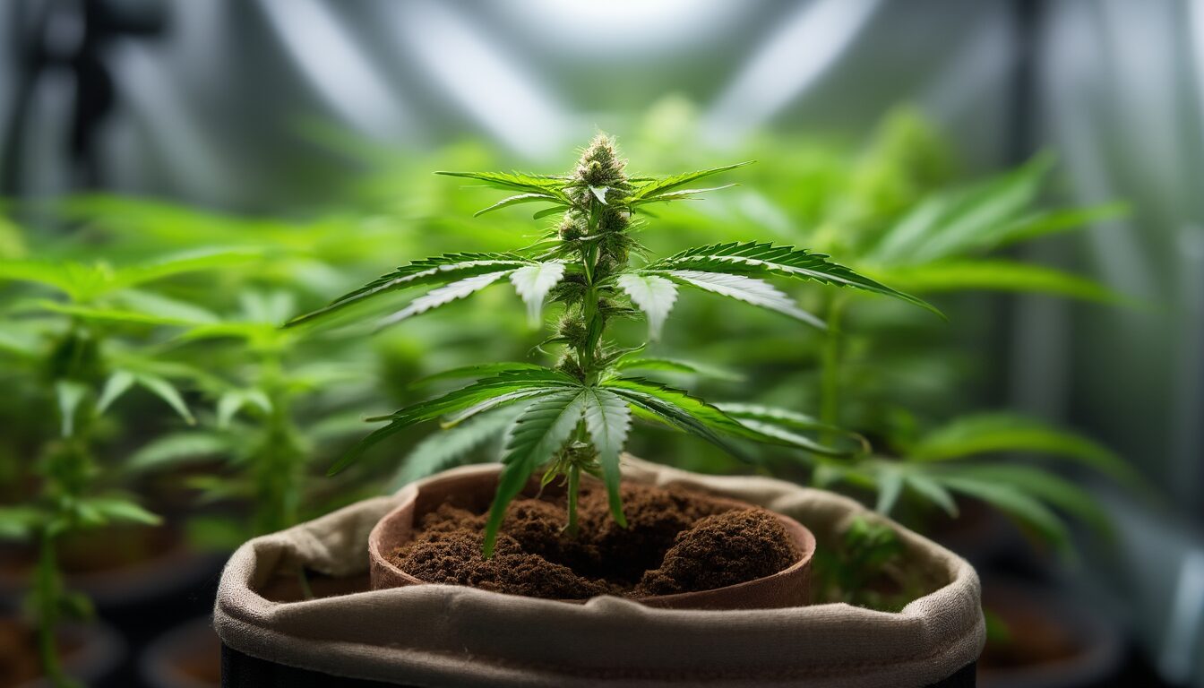 Cannabis-Sämling wächst nicht weiter? Ursachen + Soforthilfe