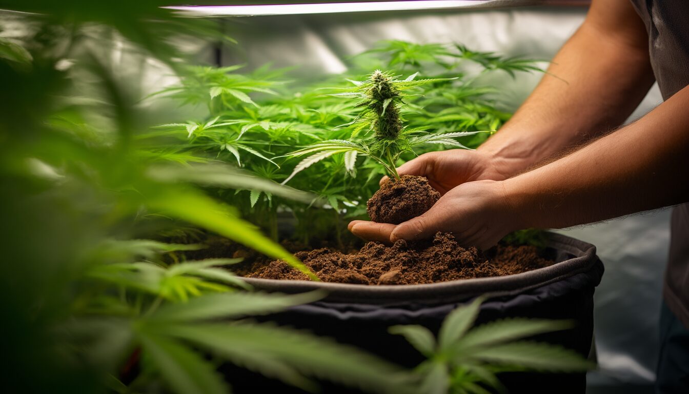 Cannabis umtopfen: Wann, welche Topfgröße + Anleitung