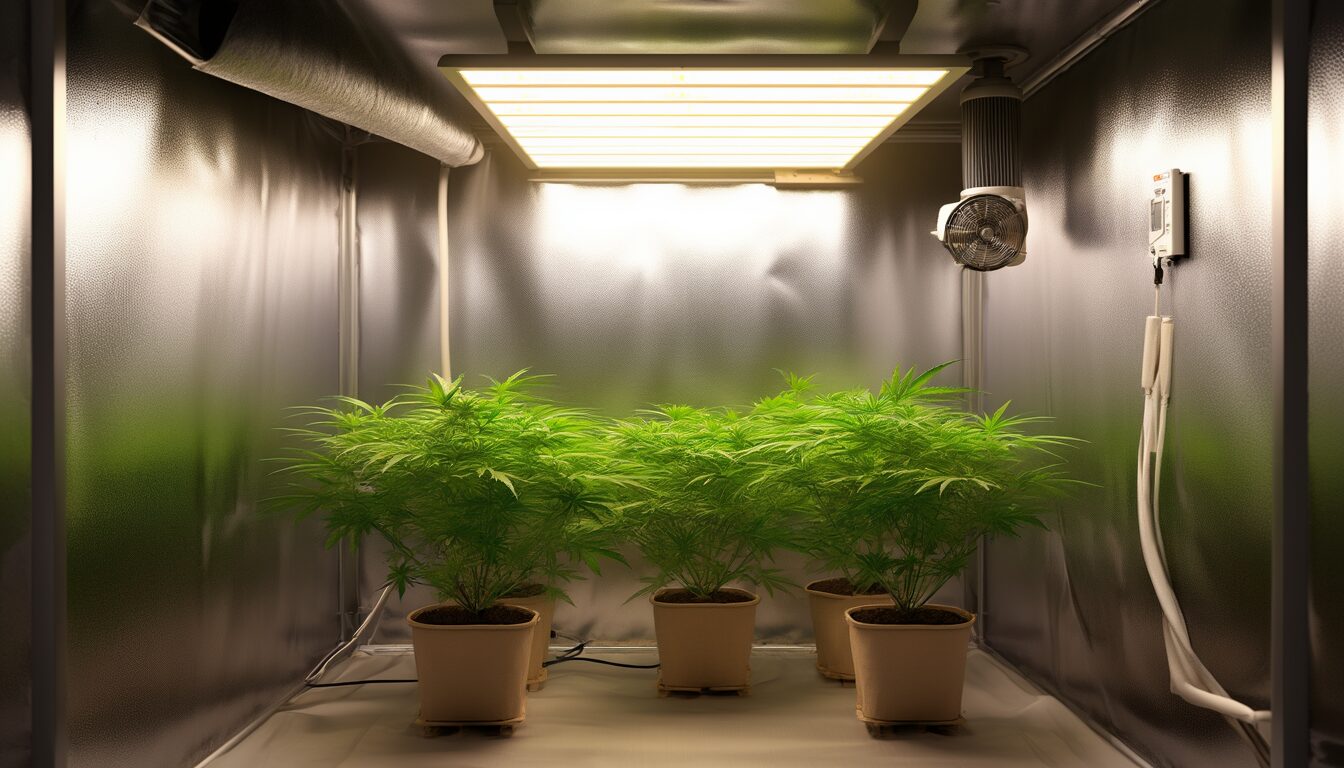 Growzelt einrichten für Anfänger: Setup für 3 Pflanzen