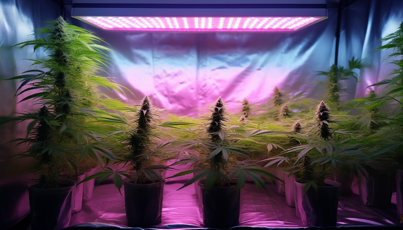 LED Watt pro m²: Wie viel fürs Cannabis-Growzelt?