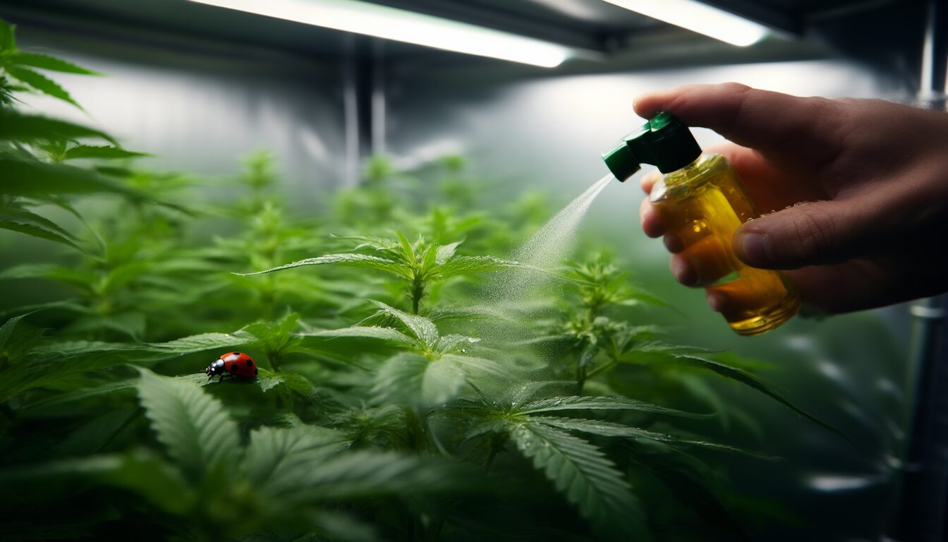 Pestizide auf Cannabis: Risiken + biologische Alternativen
