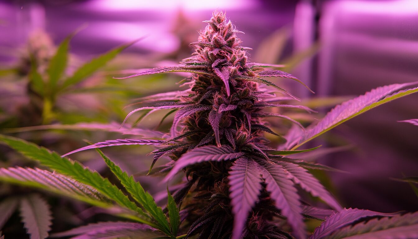 Rote oder lila Cannabisstiele: Ursache schnell erkennen