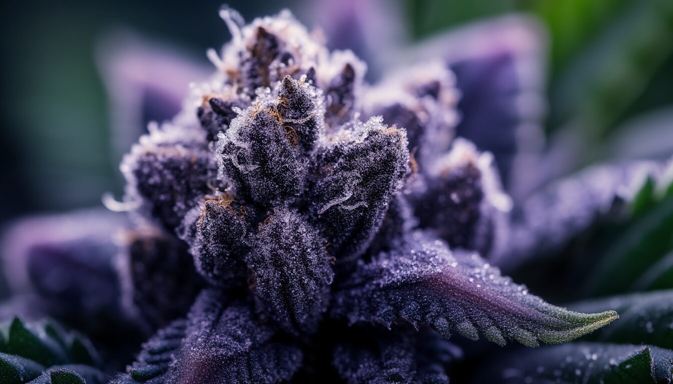 Schwarzes Weed: Wie Anthocyane Cannabis dunkel färben