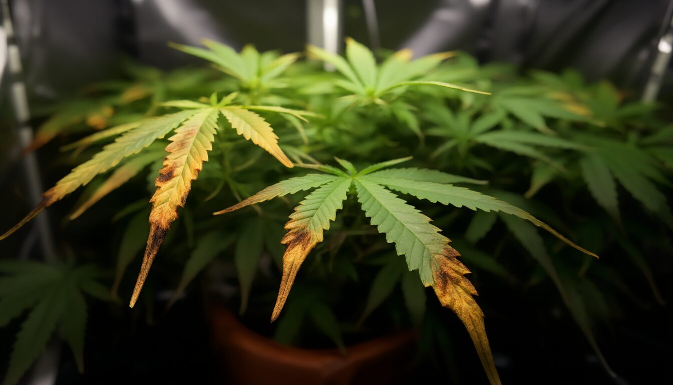 Überdüngung bei Cannabis erkennen: Nährstoffbrand beheben