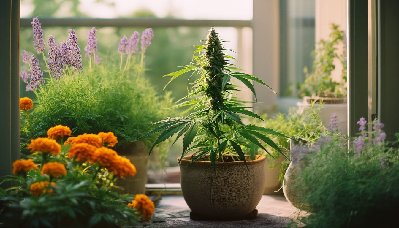 Begleitpflanzen für Cannabis: Schädlingsschutz & Tarnung