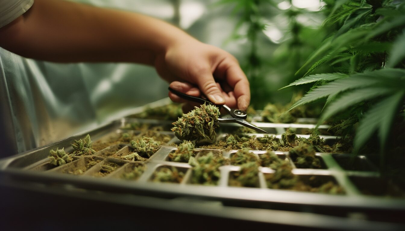 Cannabis nass oder trocken trimmen: Wann was besser ist